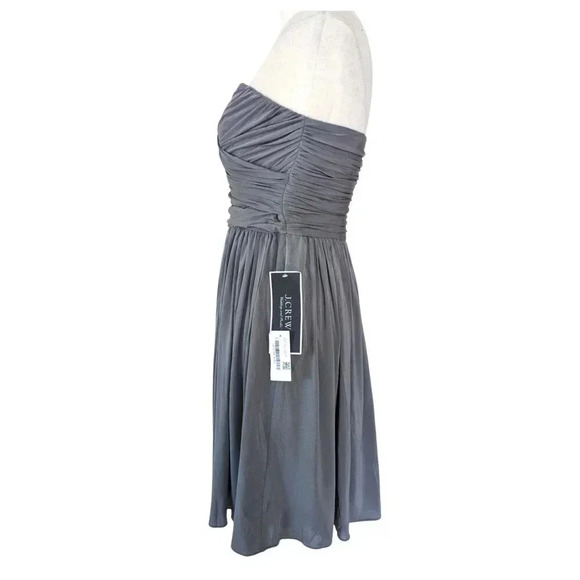 J. CREW NWT Arabelle Liquid Jersey Strapless Dress Size 8 - Picture 4 of 10